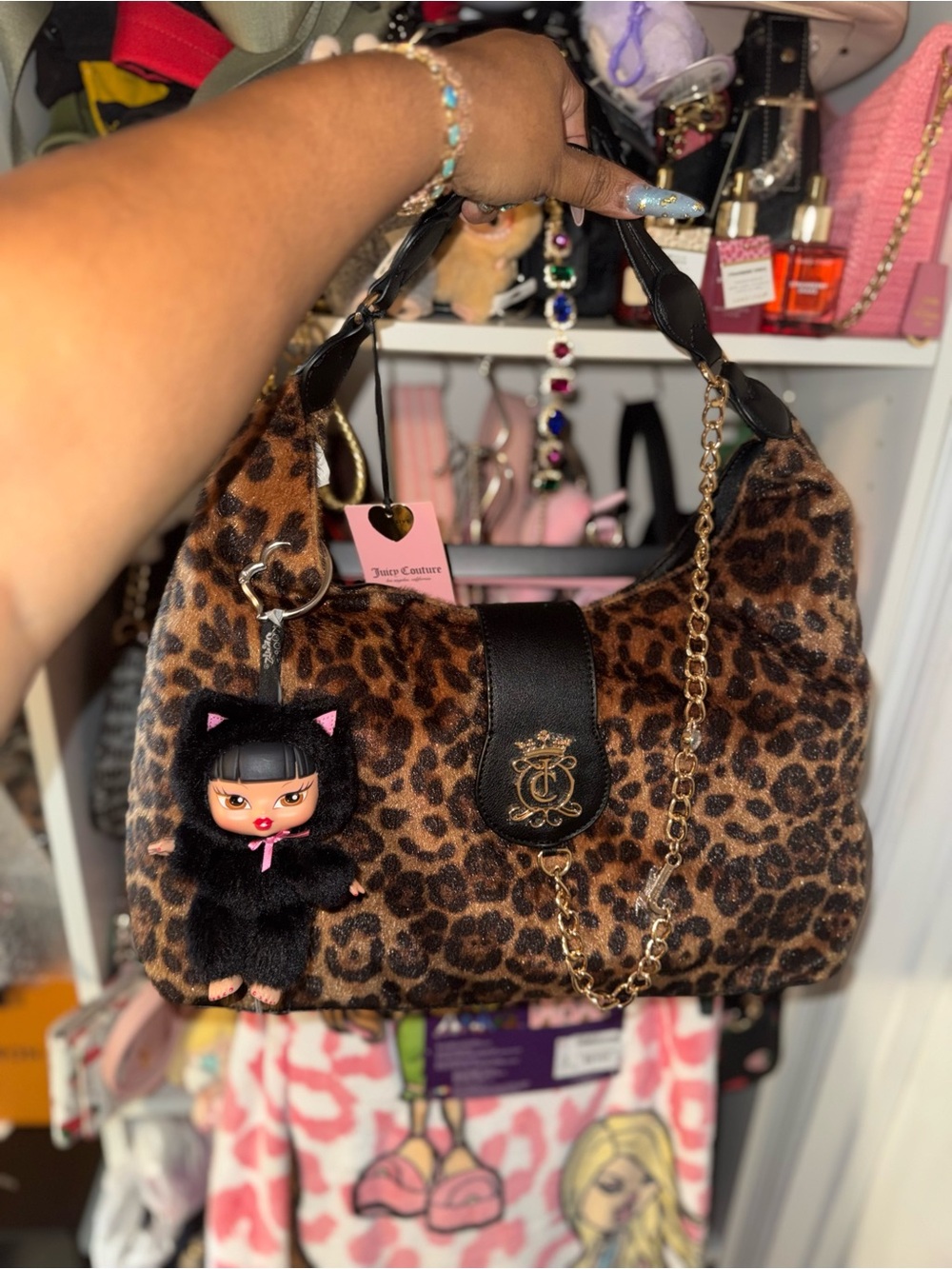 Juicy Couture Juicy Royal Creat Hobo Bag in Natural Leopard